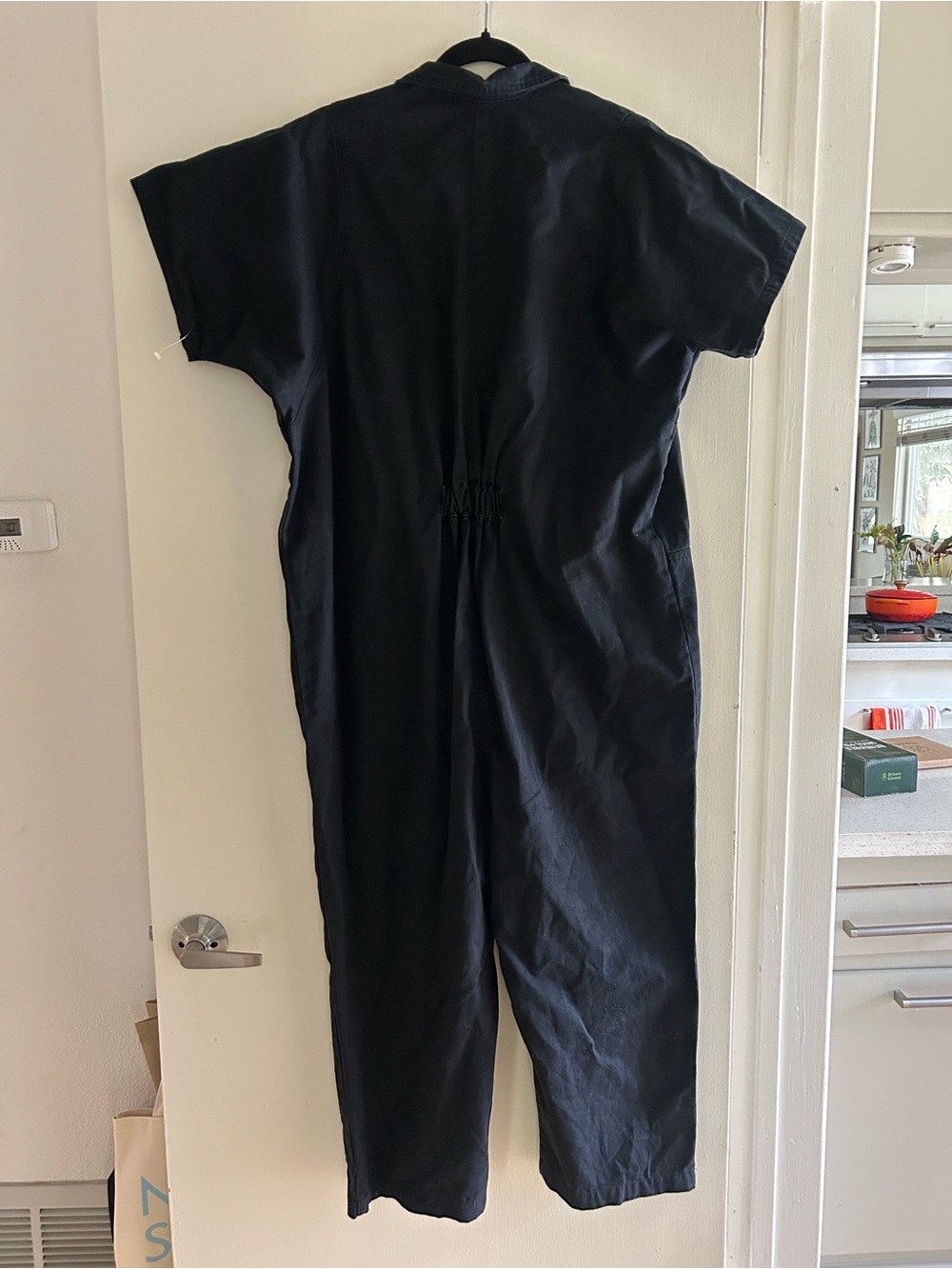 Rachel Comey Black Short-Sleeve Zip Jumpsuit Sz XL - Picture 3 of 4